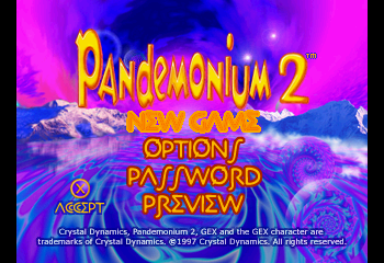 Pandemonium! 2 Title Screen